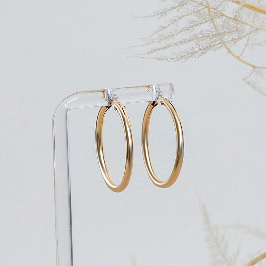LucyKitty Gold Filled Dana Medium Hoop Earrings