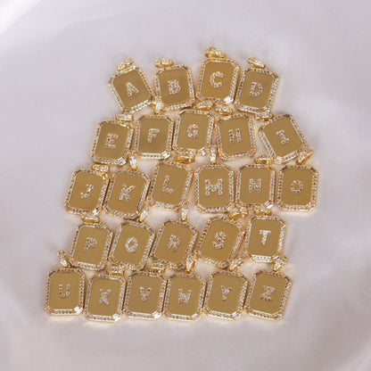 LucyKitty Gold Filled Carta Pendants All Letters