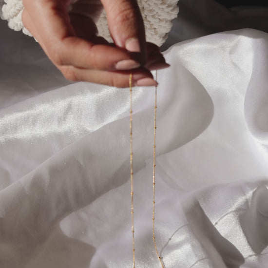 LucyKitty Gold Filled Saturna Chain Necklace