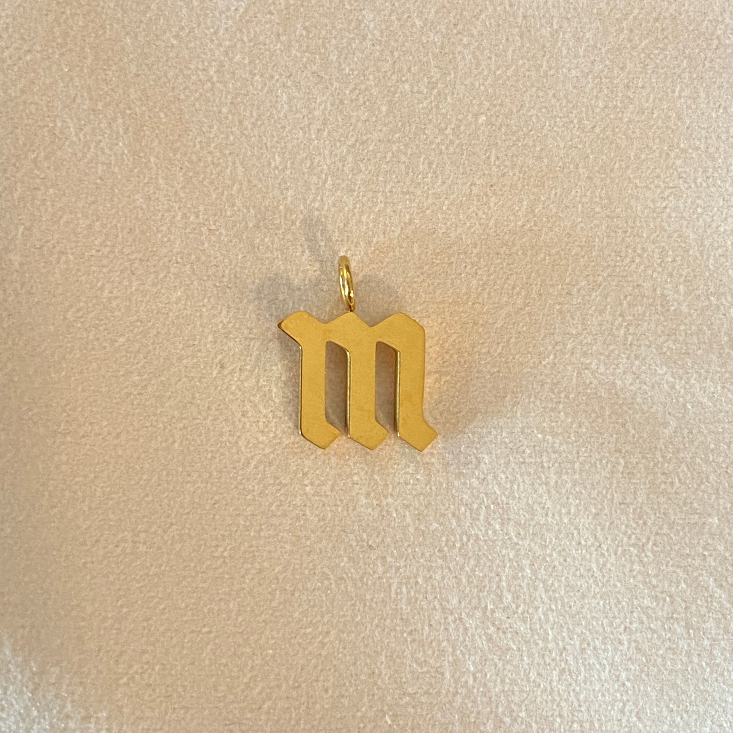 Gothic Letter Charm