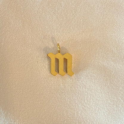 Gothic Letter Charm
