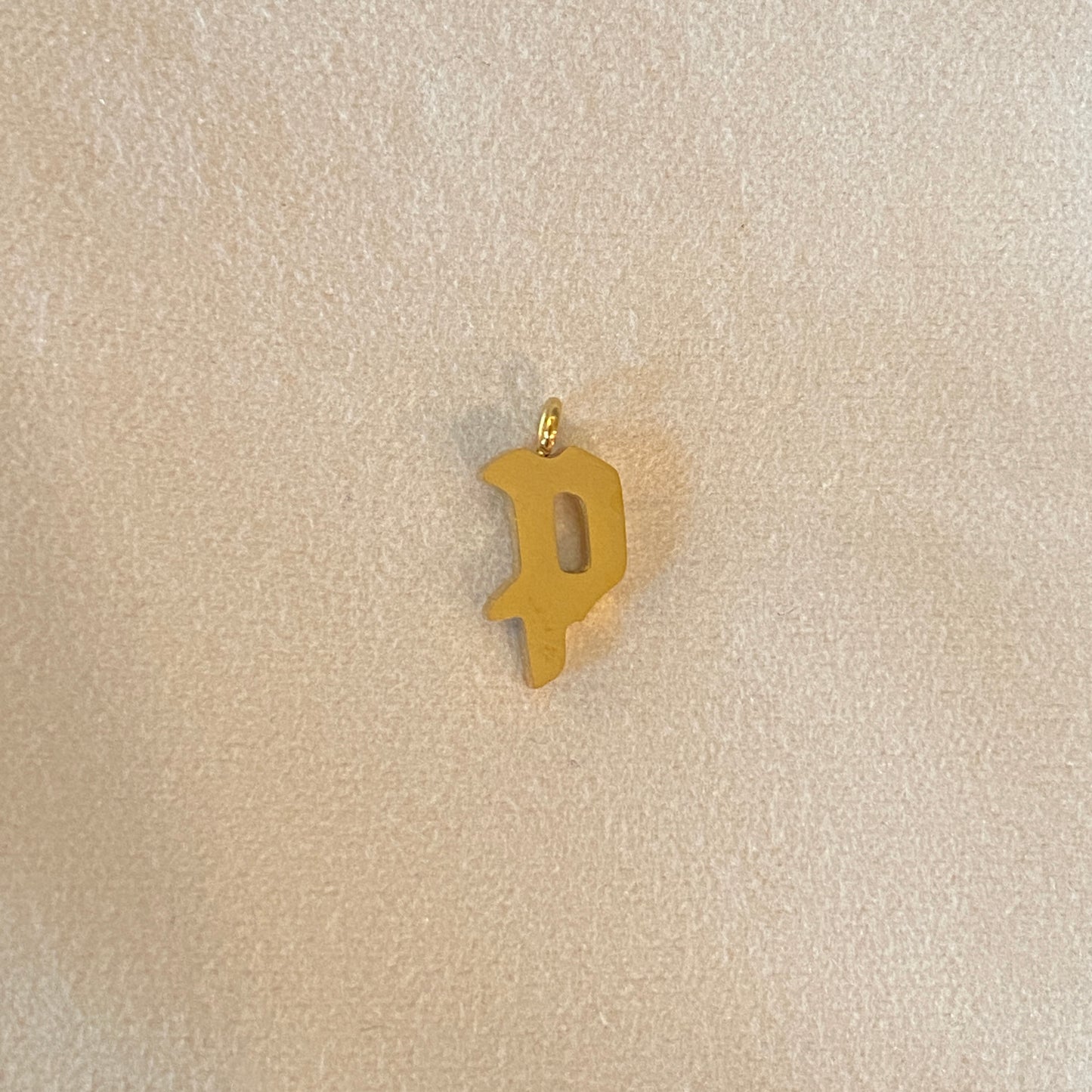 Gothic Letter Charm