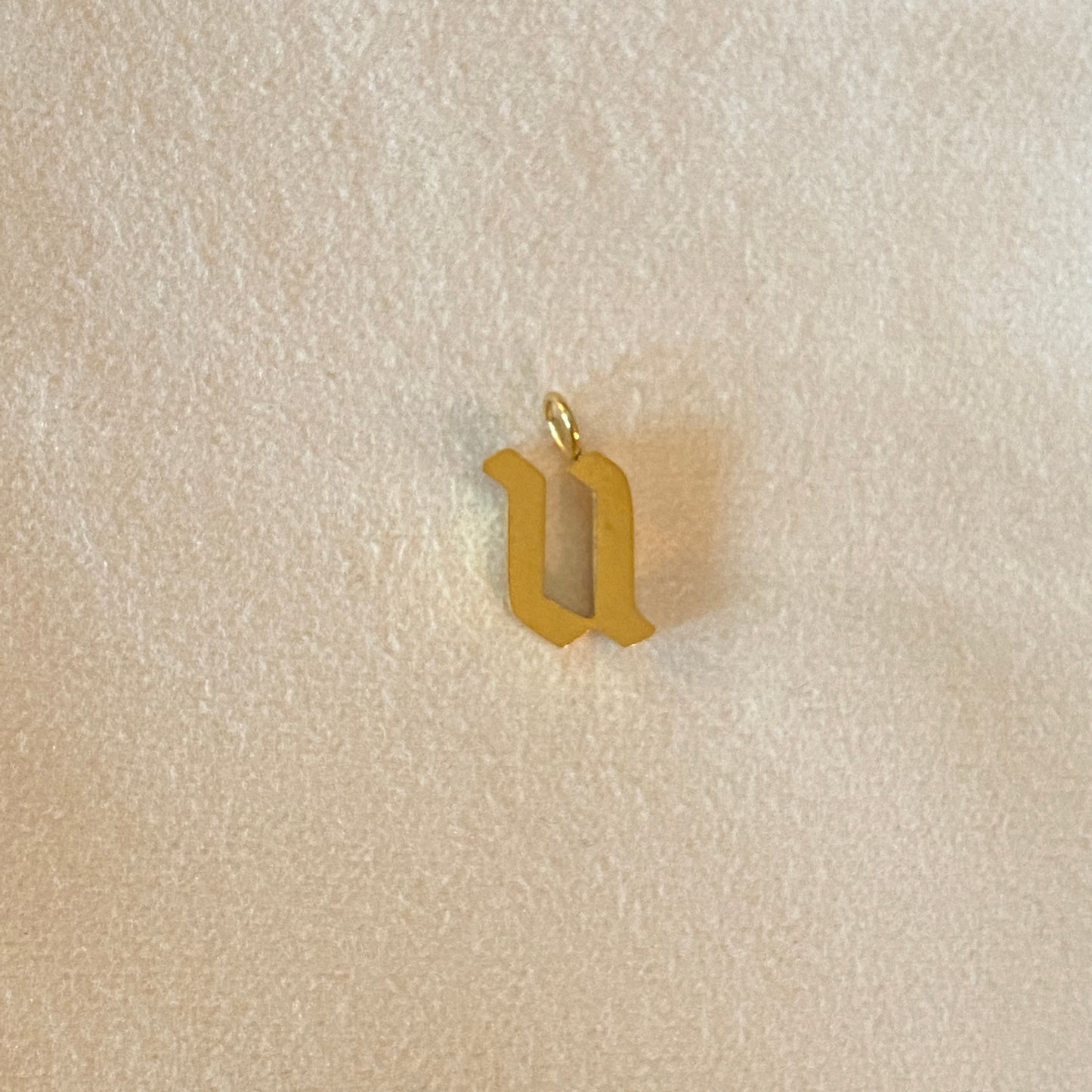 Gothic Letter Charm