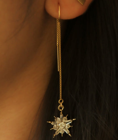 LucyKitty Gold Filled Flykra Mili Threader Earrings