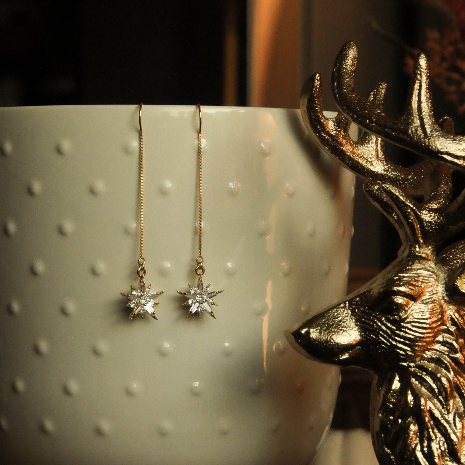 LucyKitty Gold Filled Flykra Mili Threader Earrings