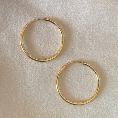 Aura Endless Hoop Earrings